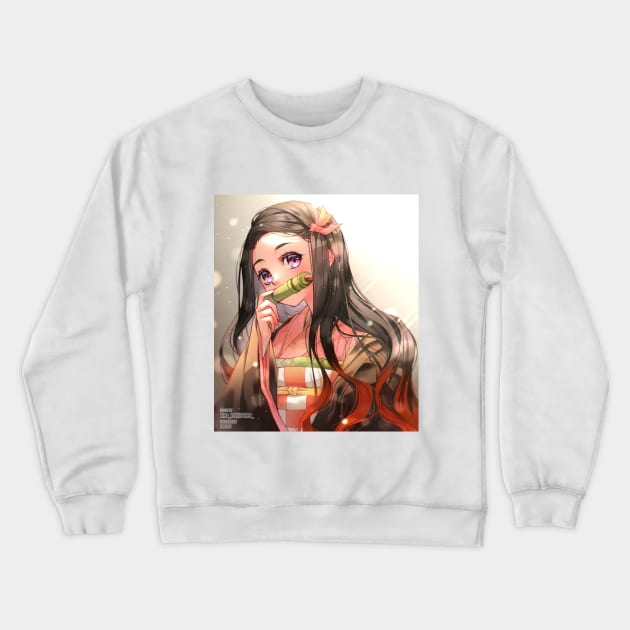 Kamado Nezuko Crewneck Sweatshirt by Kira Yukishiro